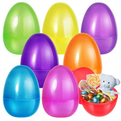 8 PCS 10'' Jumbo Easter Eggs, Large Plastic Eggs, Fillable Eggs for Egg Hunt, ...