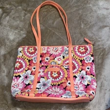  Tote Bag Vera Bradley Womens Trimmed Vera Pixie Blooms 