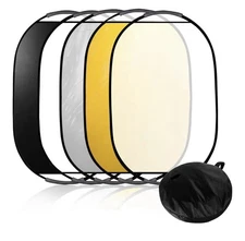 5 in 1 24 x 36 inch Multi Color Collapsible Lighting Reflector Pop-up Disc