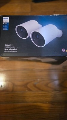 Philips Hue Battery Indoor/Outdoor Wireless Security Camera 2PK - White | USED