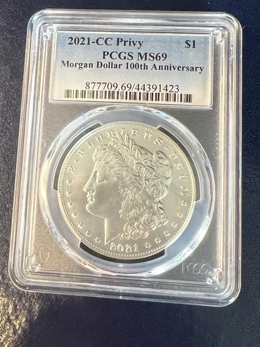 2021 CC Privy Morgan Silver Dollar PCGS MS 69