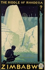POSTER Poster Rhodesia Zambezi Victoria Falls