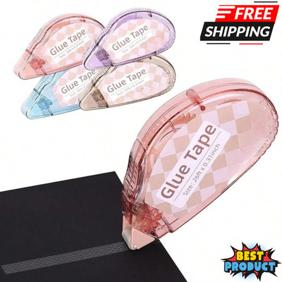 4pcs Double Sided Tape Roller for Crafts Scrapbook Adhesive Glue Tape Runner New