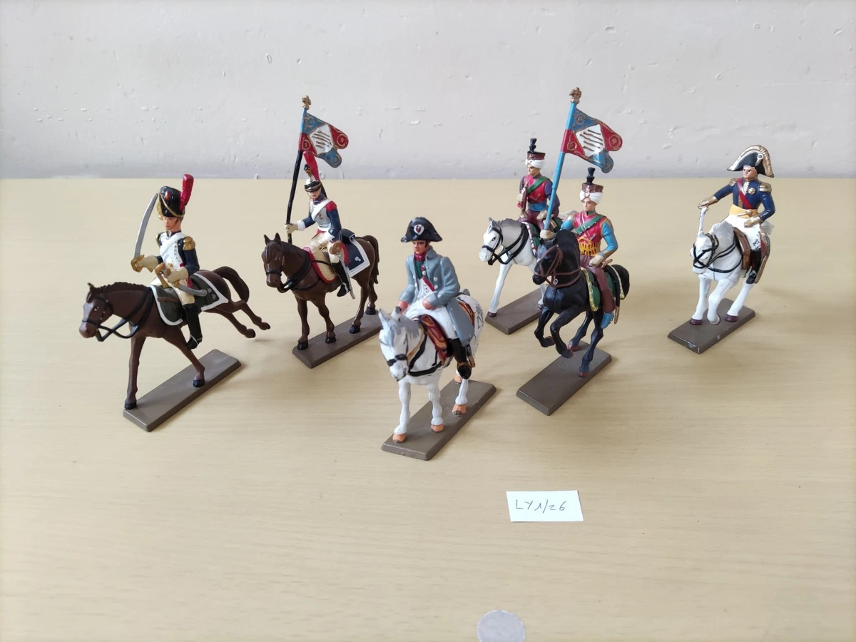 STARLUX PLASTIQUE EMPIRE Napoleon - Rare Lot De 4 Tambours-Majors Socle