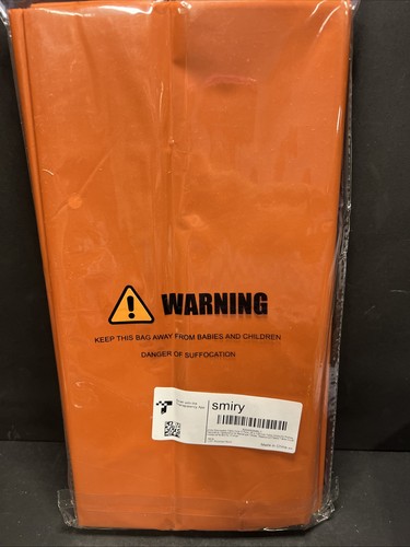 Table Covers 6pk 54" x 108" Rectangular Plastic Tablecloth Disposable Dk Orange - Picture 2 of 3