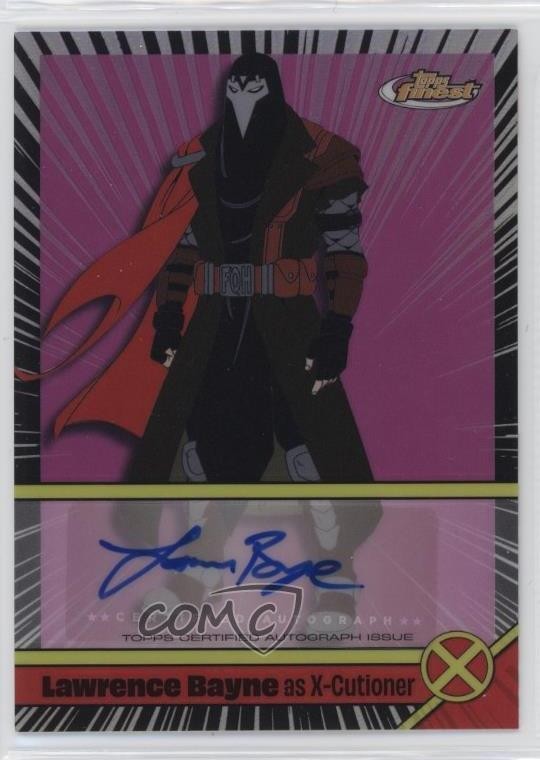 2025 Topps Finest X-Men '97 Voice Actor Lawrence Bayne as X-Cutioner Auto 1u6
