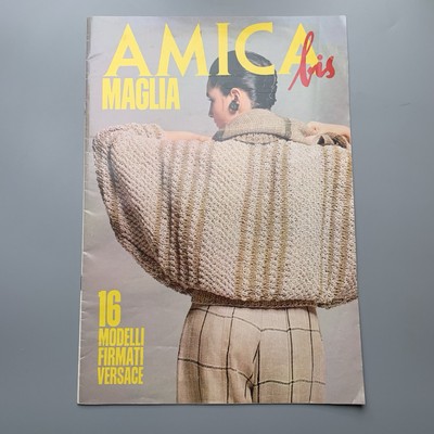 Vintage Amica Bis Italian Magazine Fashion Supplement March 27 1984 Versace
