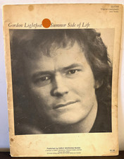 GORDON LIGHTFOOT Summer Side - Guitar Piano Sheet Music Songbook - Excellent!