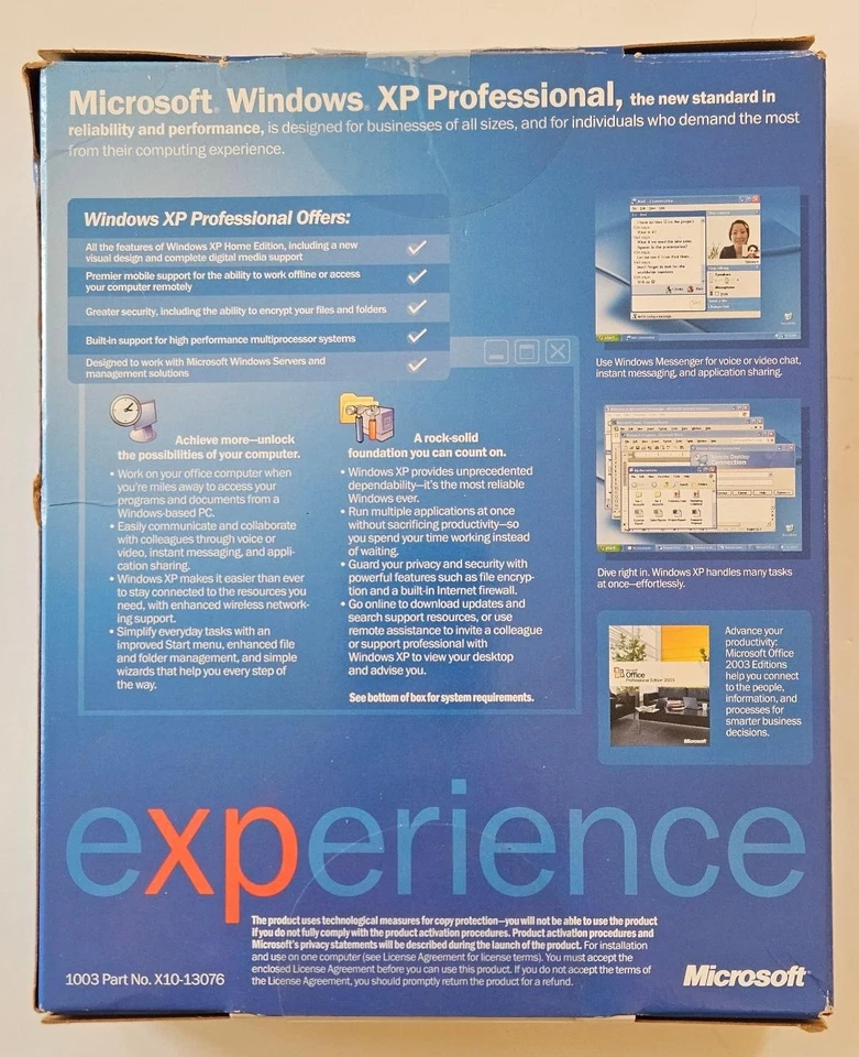 Microsoft Windows XP Professional Upgrade Academic Version Software Pack - Used! - Image 2 of 4