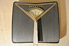 Vintage MCM Bathroom Scale 1950's/1960's Mid Century Modern Detecto black gold