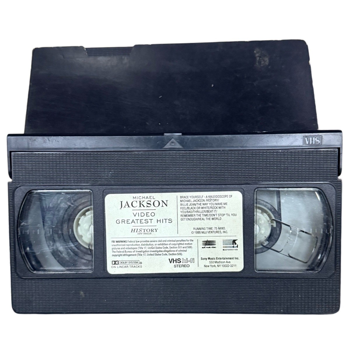Vintage Michael Jackson Video Greatest Hits - HIStory VHS tape