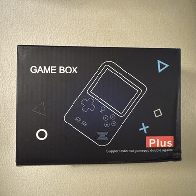 BLUE Game Box Plus 500 In 1 Handheld Game System / Some Games Repeat / NEW!