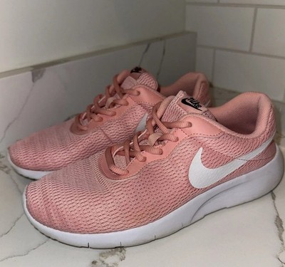 Nike Tanjun Youth Girls  Running Sneakers Shoes Size 7 Pink White Fit Women s 7