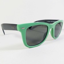 Ray Ban RB4105 Green Folding Wayfarer Unisex Collapsible Sunglasses Italy w/Case