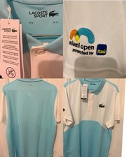 Lacoste Sport Miami Open Polo Shirt Mens XL UPF 30 Ultra Dry NEW NWT