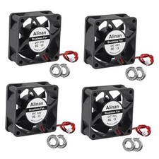 4pcs 6025 60mm x 25mm Bearings Brushless Fan 2Pin DC Cooling 24V Dual Ball