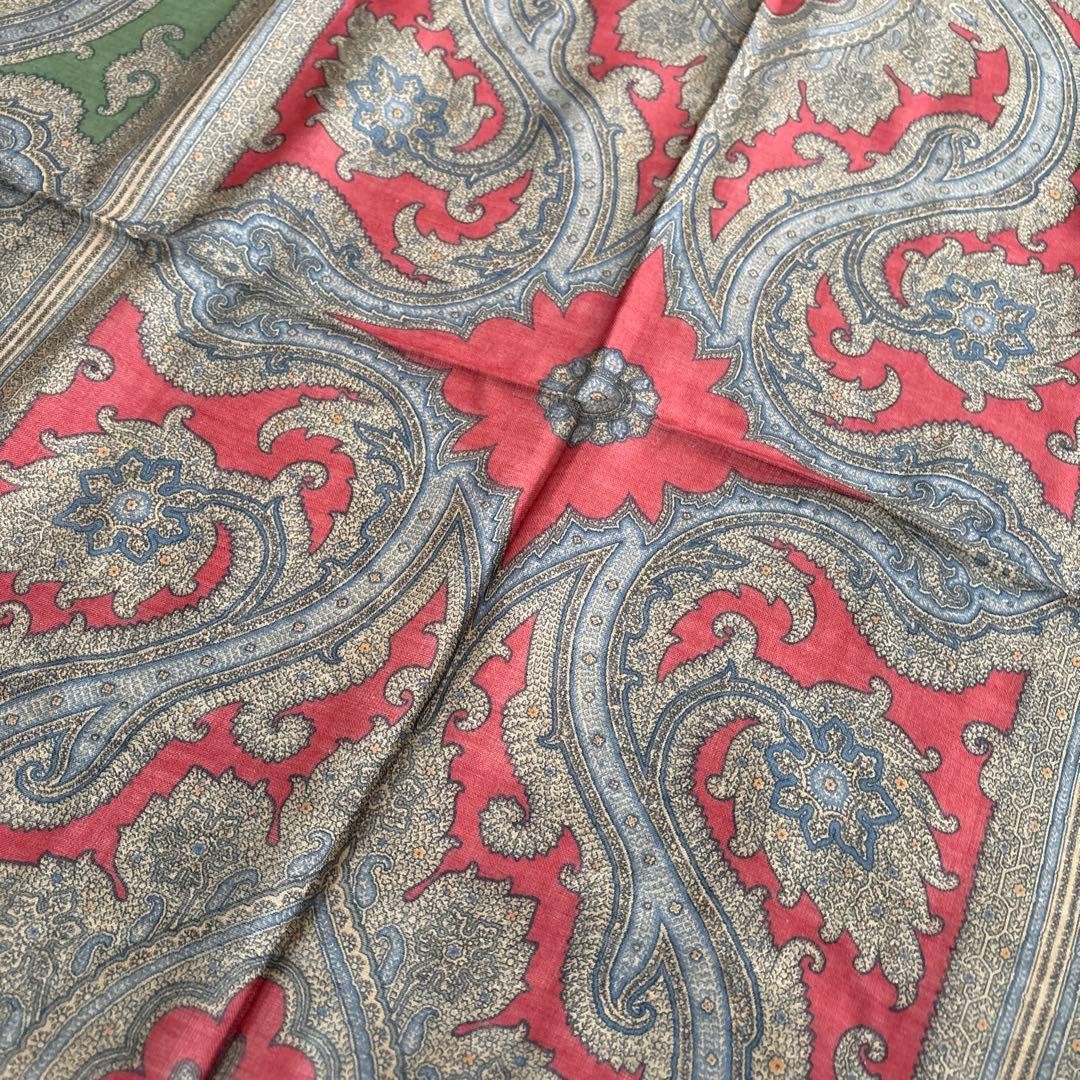 Yves Saint Laurent YSL Cashmere Silk Paisley Shawl Made in Italy Large thumbnail 13