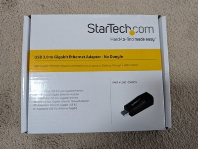 StarTech.com USB-Ethernet-Adapter USB 3.0 4 m schwarz 1000 Mbit/s Netzwerkgeschwindigkeit
