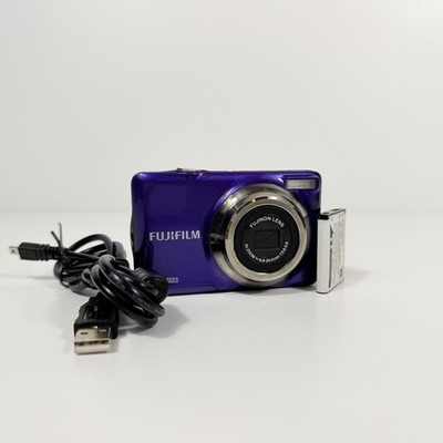 Fujifilm Digital Camera FinePix JV300 14.0MP Purple Tested Full Set Cute Y2K