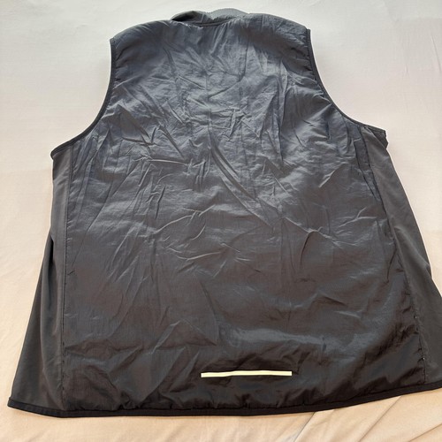 Nike Aerolayer Running Vest Mens 2XL Black Insulated Lightweight Zip Pockets - Picture 13 of 15