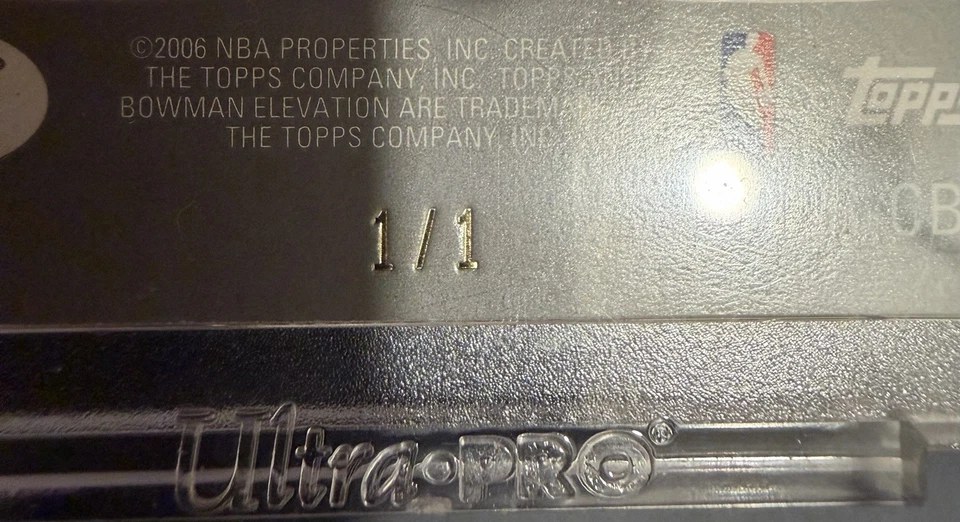 2006-07 Bowman Elevation Chauncey Billups #77 White One of One 1/1 - Image 4 of 4