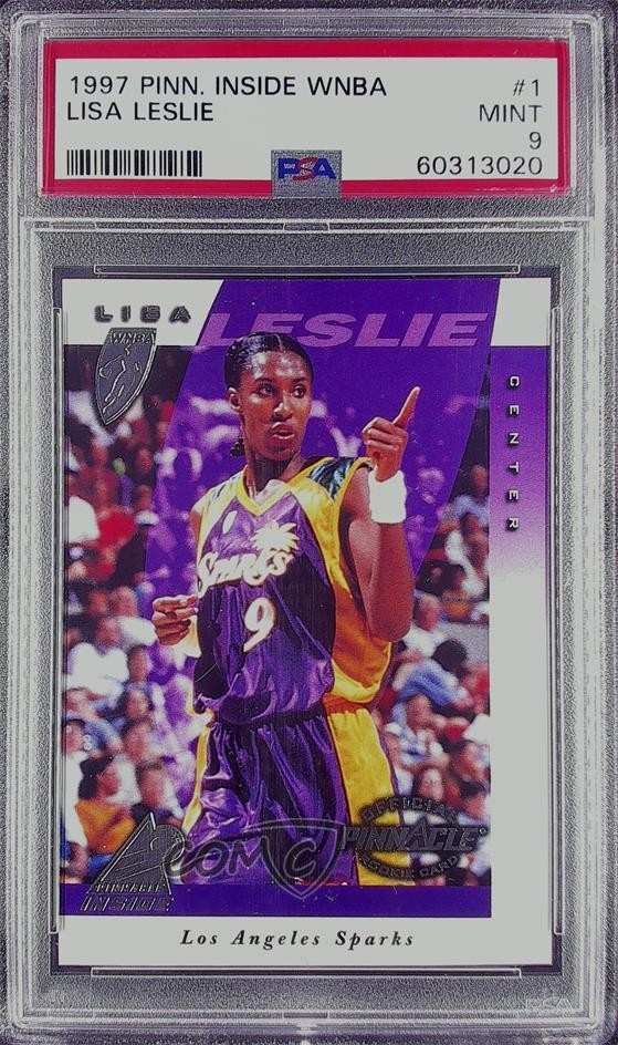 1997 Pinnacle Inside WNBA Lisa Leslie #1 Rookie RC HOF 1as0
