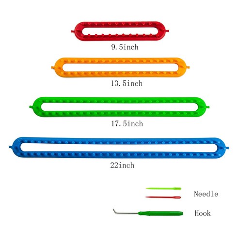 Knitting Loom Craft Kit - Long Knitting Loom and Round Knitting Loom - Includ - Picture 4 of 7