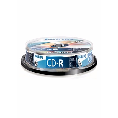 Philips Cd-R Recordable 52X 10Pk Spindel