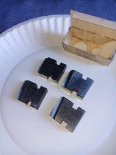 Vtg Set Of 4 RIDGID 1 1/2" Pipe Threading Dies For Drop Head Threader NEW USA