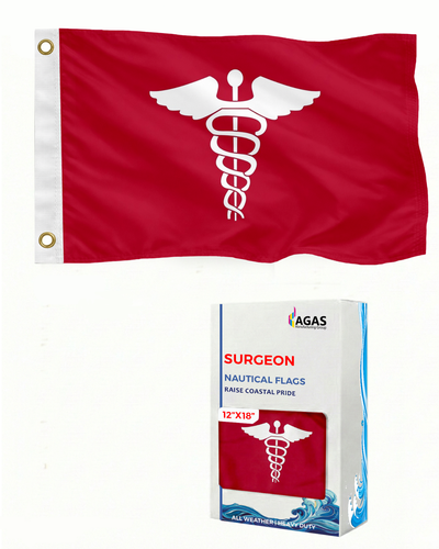 AGAS 12x18in Yacht Club Officers Flag– 200D Nylon - Multi Size Variation - Picture 37 of 128
