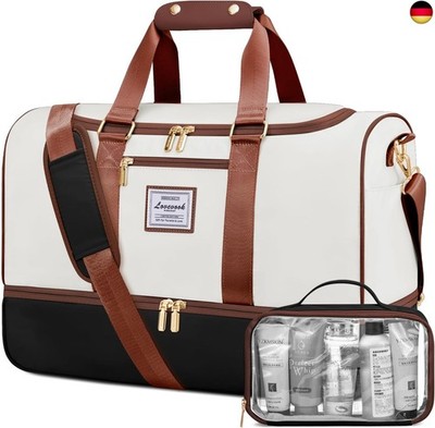 LOVEVOOK Weekender Reisetasche Damen, 37L Travel Duffle Bag Reisetaschen mit