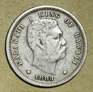 1883 Hawaiian Dime Nice Original Coin No Reserve