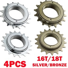 4Pc Single Speed Freewheel 1/8" 16T 18T Cog Sprockets For BMX/Fixie/Kids Bike UK