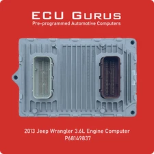 2013 Jeep Wrangler 3.6L MT Engine Computer P68149837 "VIN Programmed" ECM PCM