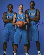 Jae Crowder & Bernard James *DALLAS MAVERICKS* Signed 8x10 Photo COA GFA