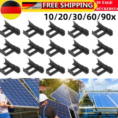 10-90x Solar Panel Entwässerung Clip Wasser Ablauf Solar Befestigung 30/35/40mm
