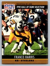 Franco Harris 1990 Pro Set #25a