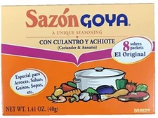 Goya Sazon Con Culantro Y Achiote - Seasoning Coriander & Annatto 1.41 oz