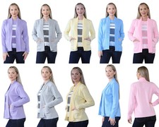 Ladies Twin Set Stripped Sweater Womens Knit Stripe Tank Top Cardigan Jumper