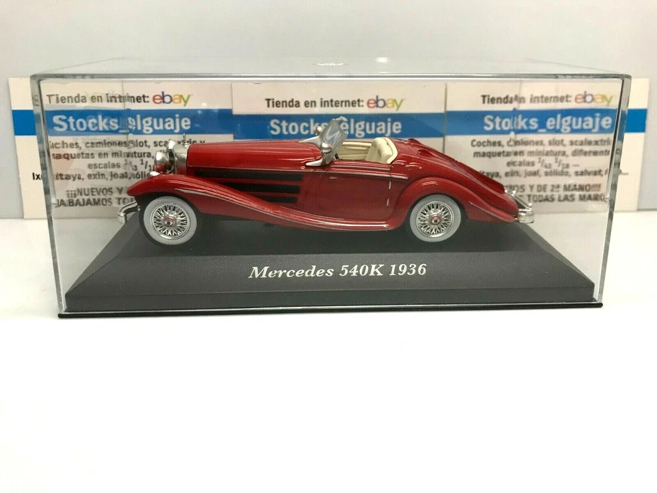 IXO ALTAYA 1/43 DIECAST MERCEDES 540K 1936 ROJO RED COCHE MUSEO CLASICO  - Imagen 3 de 3