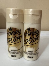 Victoria's Secret PINK Lot Of 2 Honey Body Lotion Travel Sz. 3oz. Each NWOB