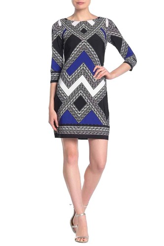 Vince Camuto Emerald Green Velvet Dress Long Sleeve Geometric | eBay