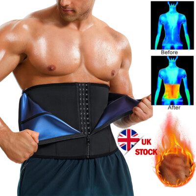 Men's Waist Trainer Sauna Sweat Belt - Workout Slimming Trimmer For Belly Fat, Gym Exercise & Sauna Effect