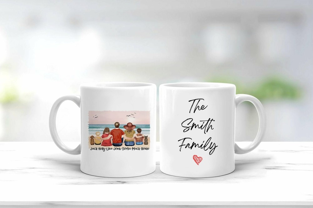 Custom Family Mug Personalized Family Mug Family Portrait Mug Family Pets Mug Custom Family Mug Personalized Family Mug Family Portrait Mug Family Pets Mug
