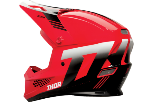 New Thor Sector 2 Carve Helmet, Red/White, Medium, 0110-8107 - Picture 3 of 5