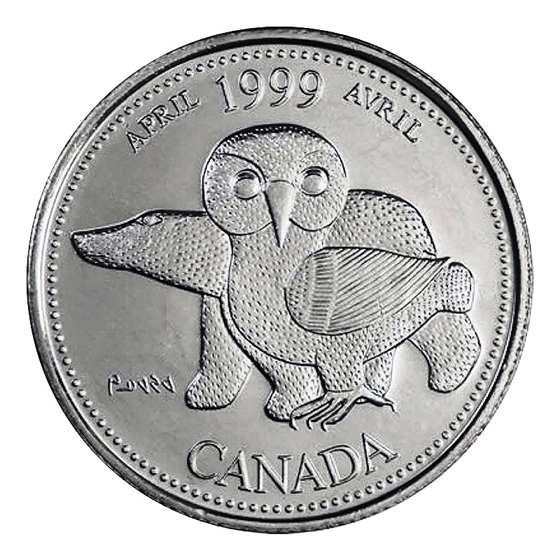 🇨🇦 Canada quarter 25 cents coin, History Through Second