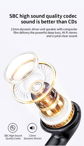 High-Fidelity Wireless Earbuds-Bluetooth Headphones with LED Power Display - Picture 6 of 15
