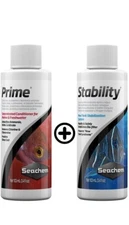 Seachem Prime & Stability Bacteria Conditioner Chlorine/Ammonia Remover 100ml ea