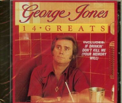 GEORGE JONES - 14 GREATS - CD - NEW - SEALED FAST 1ST CLASS SHIPPING