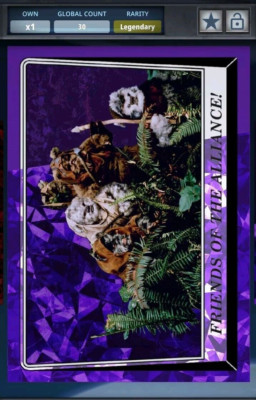FRIENDS OF THE ALLIANCE CHROME SAPPHIRE PURPLE LEGENDARY Star Wars Card Trader